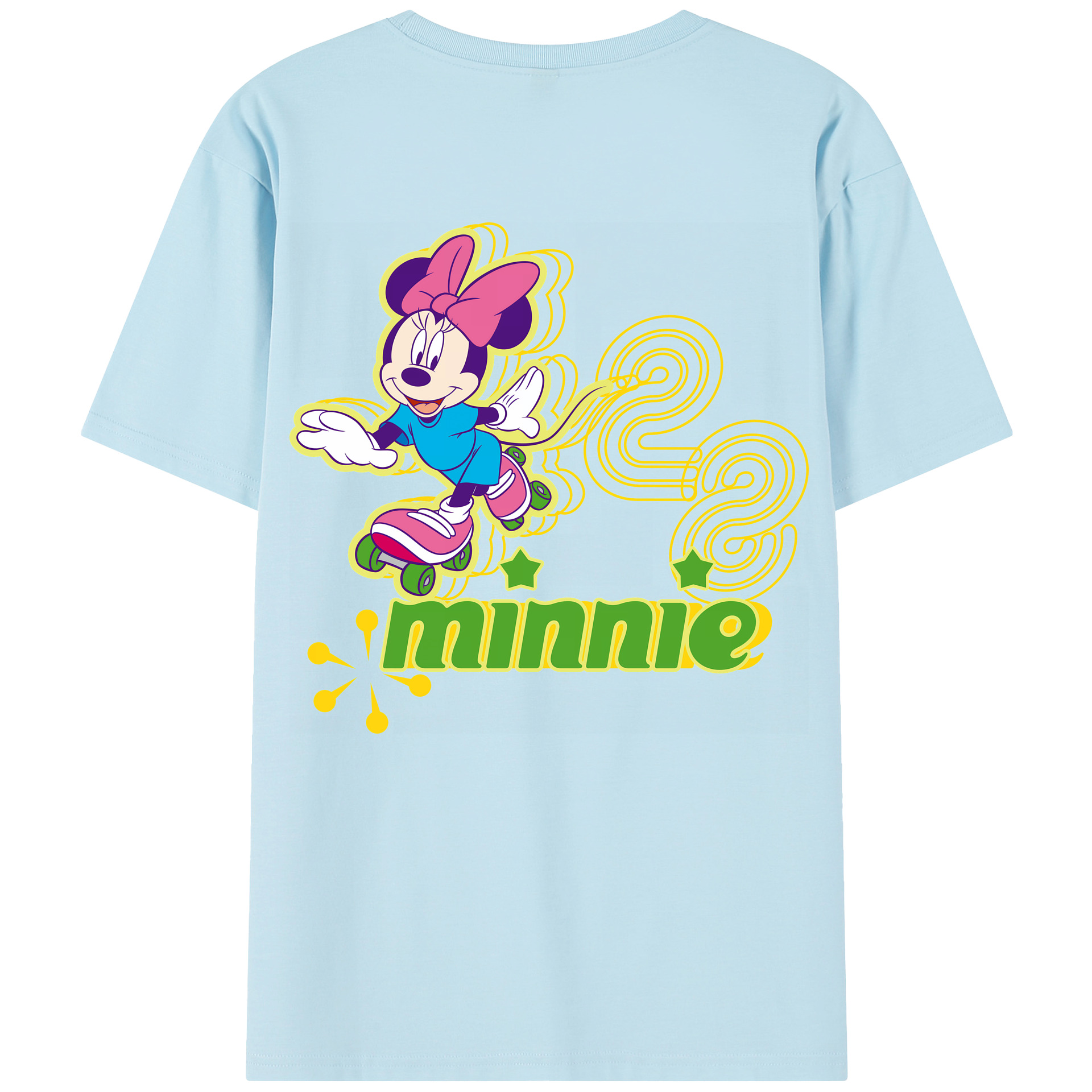 （画像用） ミッキーマウス Mickey Mouse 綿100％半袖Tシャツ（背面プリント）